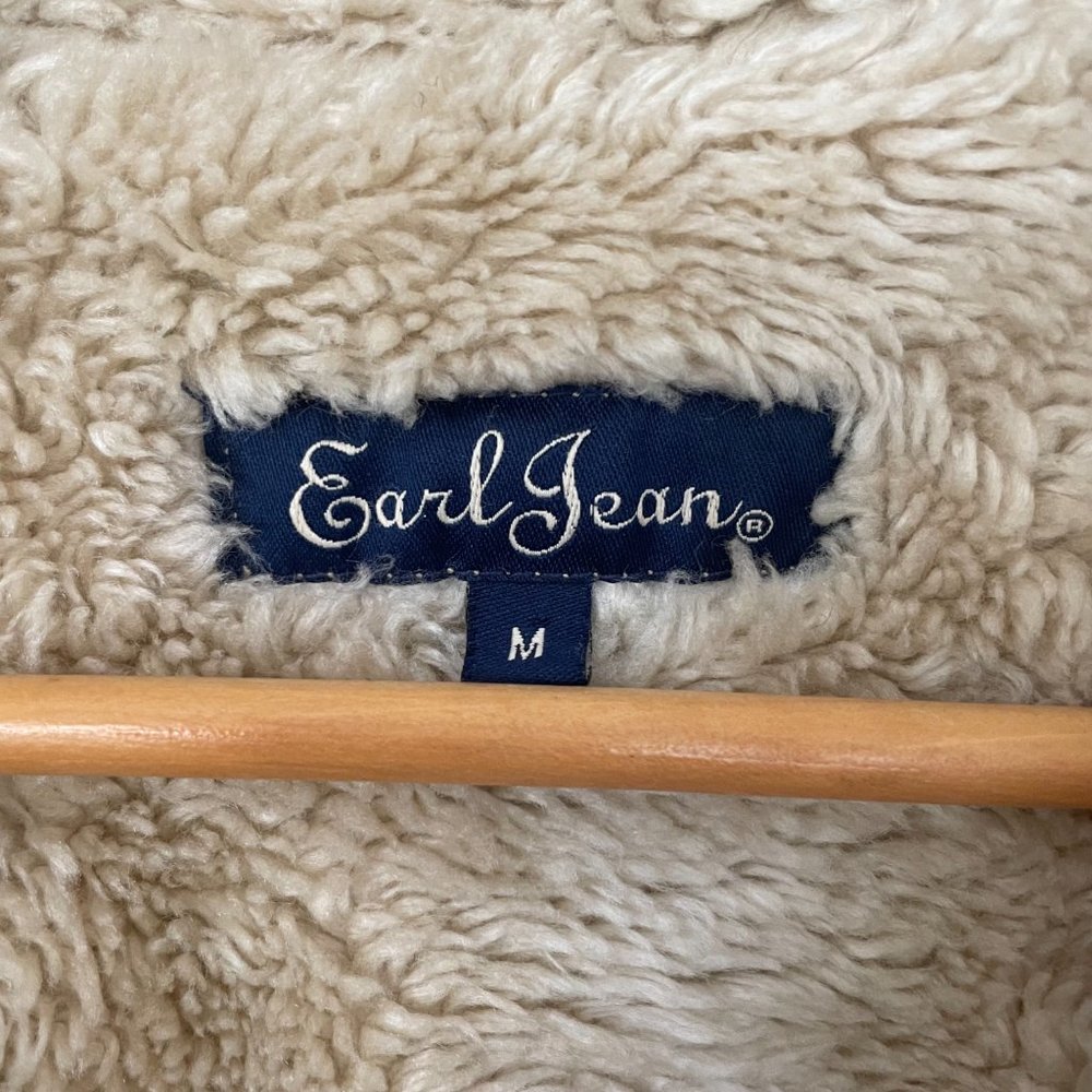 Earl Jeans Beige Sherpa-Lined Jacket - Picture 5 of 10